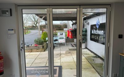 Shop bi-fold door